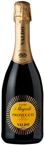 Просекко Вальдо Кюве и Магреди ДОК Экстра Драй 0,75 л. 11% Игристое вино сухое белое, регион Венето
