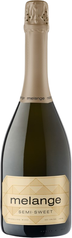 Меланж белое полусладкое 0,75 л. 12,5% Вино российское игристое с ЗГУ 