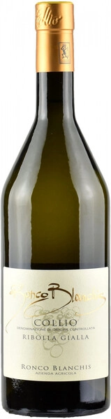 Риболла Джалла Коллио Ронко Бланкис сухое белое 0,75 л. 13% Вино ЗНМП регион Фриули Венеция-Джулия