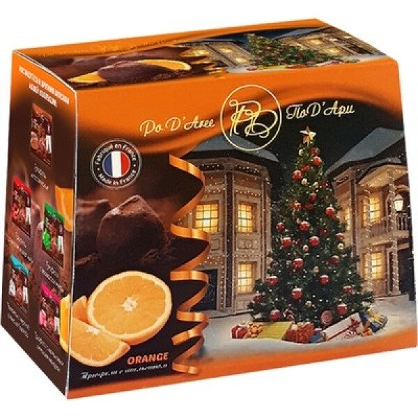 Матез Трюфели с засахаренной апельсиновой цедрой НГ 160 г Набор конфет