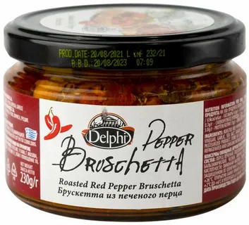 Брускетта  из печеного перца 230 г. Delphi 