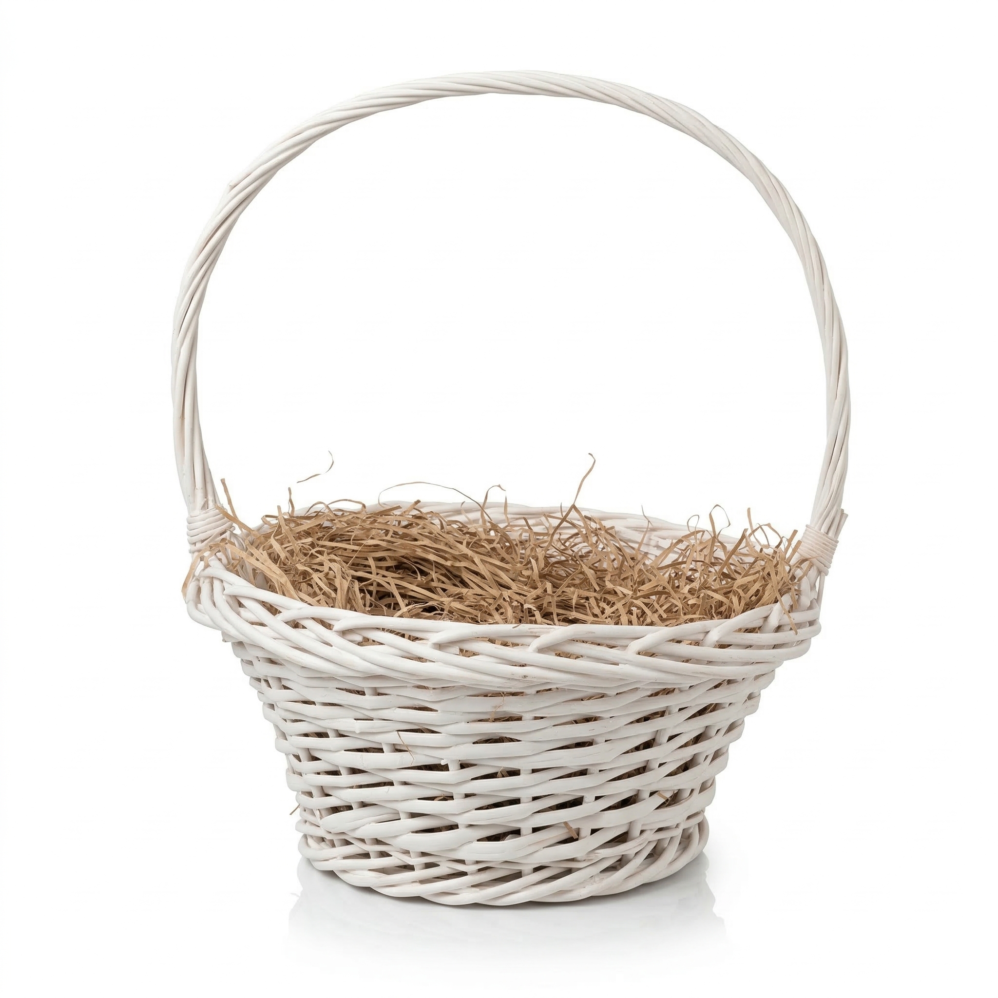 Корзина плетеная (Ива) 34*34*16*44 белый