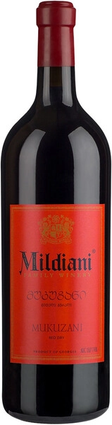 МИЛДИАНИ Мукузани сухое красное 1,5 л. 12% Вино сортовое марочное