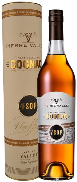 Пьер Валле V.S.O.P в п/у в тубе 0,7 л. 40% Коньяк