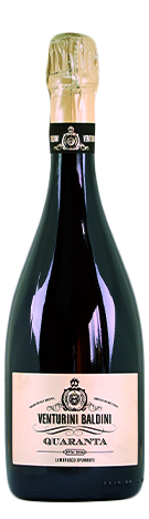 КВАРАНТА РЕДЖИАНО ЛАМБРУСКО СПУМАНТЕ ДОП красное экстра брют 0,75 л. 12,5% Вино игристое с ЗНМП