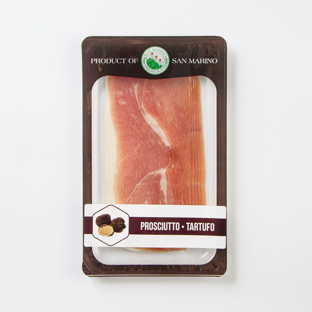 Окорок с/в Прошутто Крудо с черным трюфелем нарезка 70 г. San Marino Prosciutti