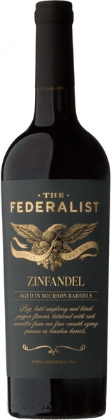 Федералист Лоди Зинфандель выдержанное в бочках Бурбон красное сухое 0,75 л. 14,8% Вино сортовое 