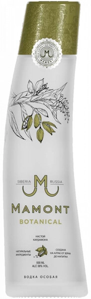 Мамонт Ботаникал 0,5 л. 38% Водка особая
