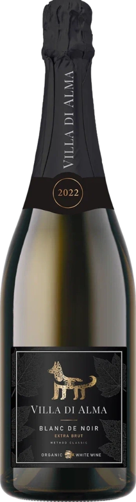 Вилла Ди Альма Блан де Нуар белое экстра брют 0,75 л. 12,5% Вино игристое органическое выдержанное