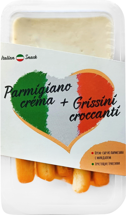 Крем-сыр Italian Snack пармезан/миндаль 50 гр.