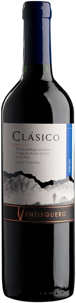 Вентискуэро Класико Мерло красное сухое 0,75 12,5% Вино с защищен.географ. указанием