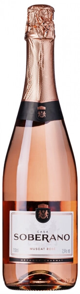 Каса Соберано Мускат Розе 2023 розовое сухое 0,75 л. 7,5% Вино игристое