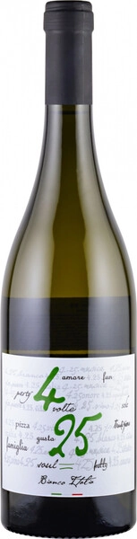 4 вольте 25 сухое белое 0,75л 13% Вино столовое