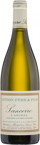 Л'Амираль АОС Сансер 2023 сухое белое 0,75 л. 14% Вино сортовое выдержанное