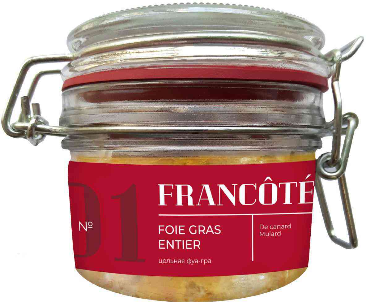 Фуа-гра энтьер утиная печень 140 г. стекло