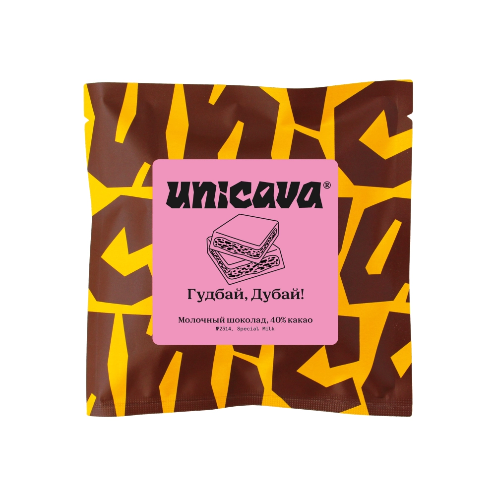 Cacava Молочный шоколад Гудбай, Дубай! 40% какао 94 г Плитка