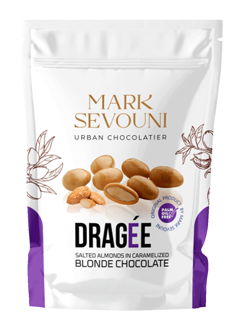 Mark Sevouni Драже - цельный миндаль, покрытый карамельным шоколадом 150 г.