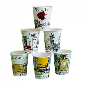 Стакан бумажный 250 мл ГОРОДА 1 шт.