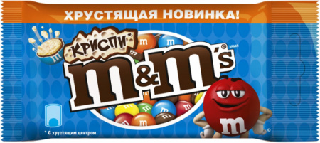 Драже M&M's Криспи 6 цветов Комплект 36 г