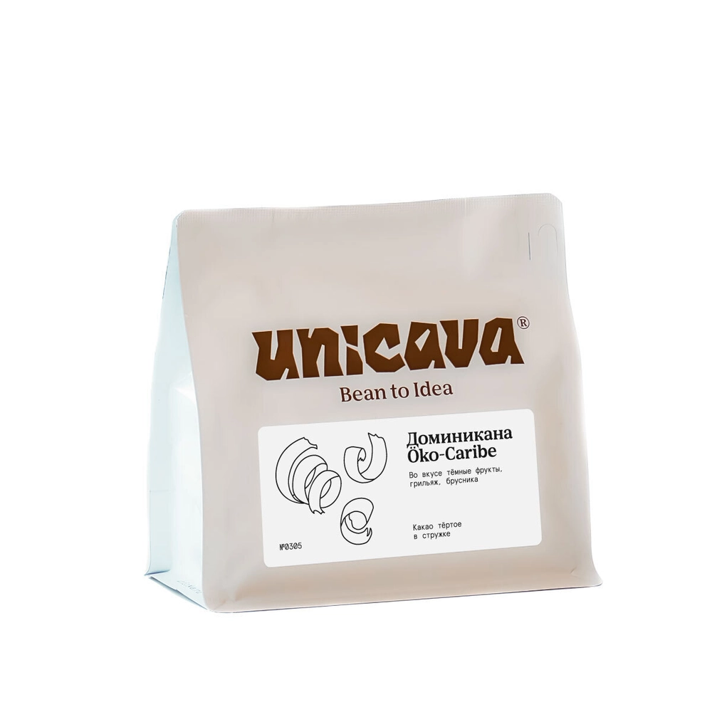 Cacava Какао тертое 100% Доминикана Öko Caribe 100 г