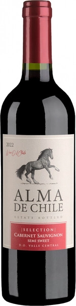 Альма де Чили Селекшн Каберне Совиньон полусладкое красное 0,75 л. 12,5% Вино ординарное сортовое