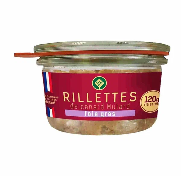 Рийет с кусочками фуа-гра 120 г. стекло 