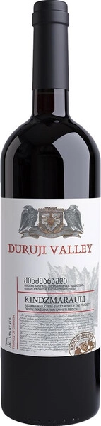 Дуруджи Велли Киндзмараули 0,75 л. 12,5% Вино ЗНМП региона Кахетия полусладкое красное
