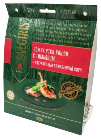 Ножка утки конфи клюквенный соус 330 г.