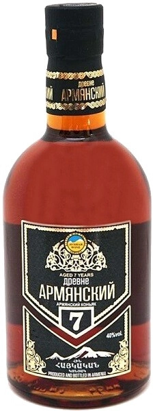 Древне Армянский выдержка 7 лет 0,2 л. 40% Коньяк армянский марочный выдержанный «КВ»