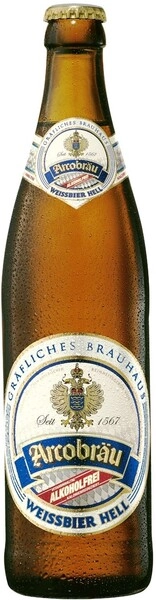 Аркоброй Вайсбир Хель бут. 0,5 л. Пиво безалкогольное