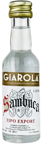Ликер крепкий Самбука Джарола 0,03 л. 40%