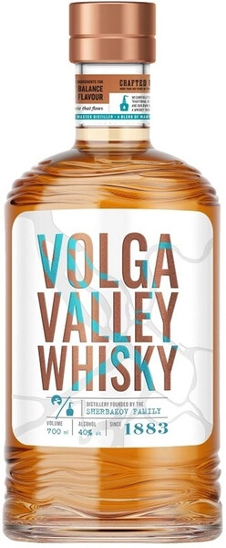 Волга Вэлли 0,7 л. 40% Виски российский купажированный ординарный