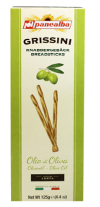 Хлебные палочки "ГРИССИНИ" с оливковым маслом 125 гр.