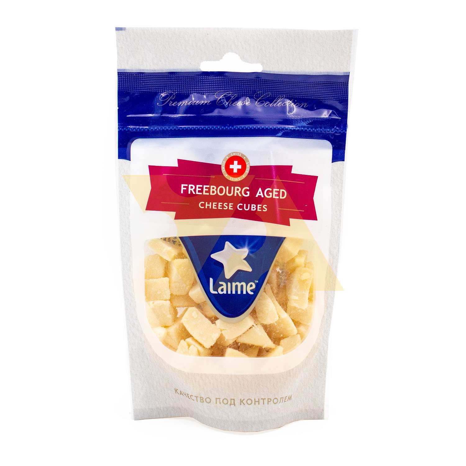 Сыр Фрибург выдержанный колотый LAIME 125 г дой-пак