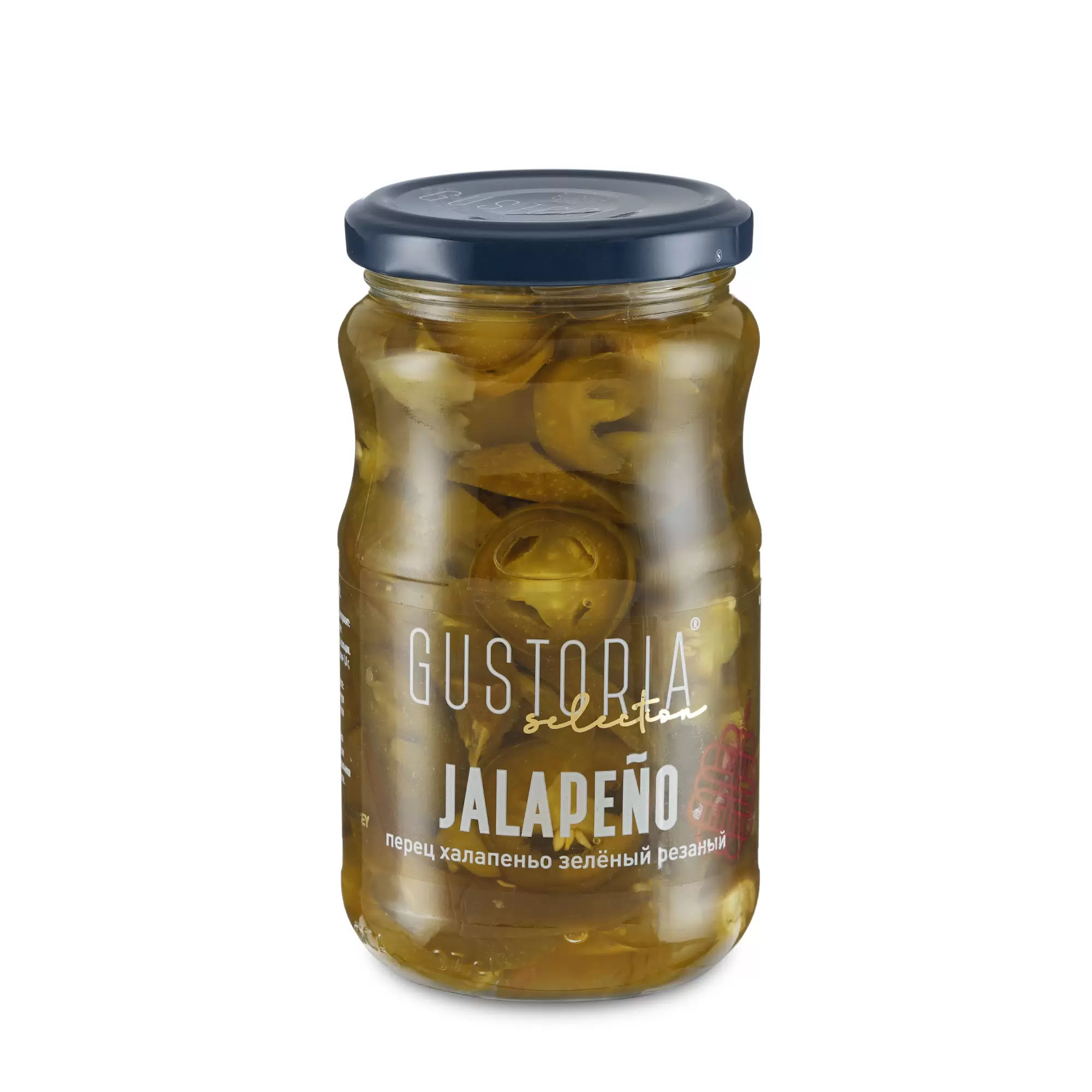 Перец халапеньо зеленый резаный 370 мл GUSTORIA