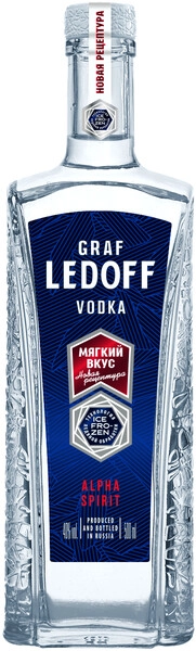 ГРАФ ЛЕДОФФ (GRAF LEDOFF)  0,5 л 40% Водка