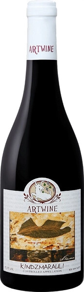Киндзмараули (серия ARTWINE) полусладкое красное 0,75 л. 12,5% Вино защищ. наимен. места происх. Регион Кахетия