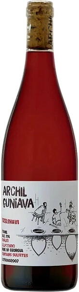 Дзелшави Арчил Гуниава сухое красное 0,75 л. 11% Вино выдержанное сортовое 