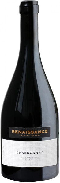 Раевское Ренессанс Шардоне белое сухое 0,75 л. 13,2% Вино российское с ЗГУ