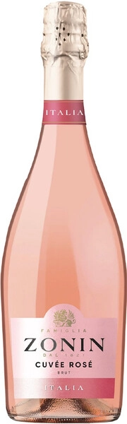 Зонин Розе розовое брют 0,75 11% Вино игристое