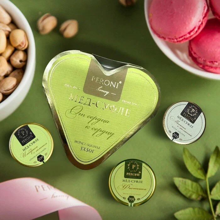 Peroni С праздником весны зеленый 3х30 Набор Сердце 