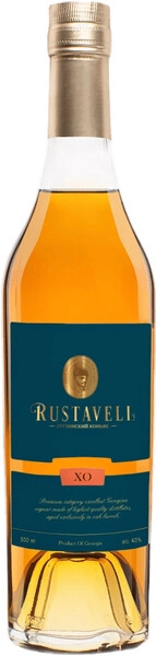 Руставели выдержка 10 лет 0,5 л. 40% Коньяк грузинский марочный старый "КС"