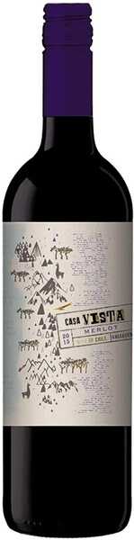 Каса Виста Мерло сухое красное 0,75 л. 12,5% Вино сортовое ординарное