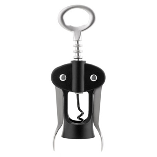 Штопор рычажный (нарзанник) с пластиковой ручкой нержавеющая сталь + пластик