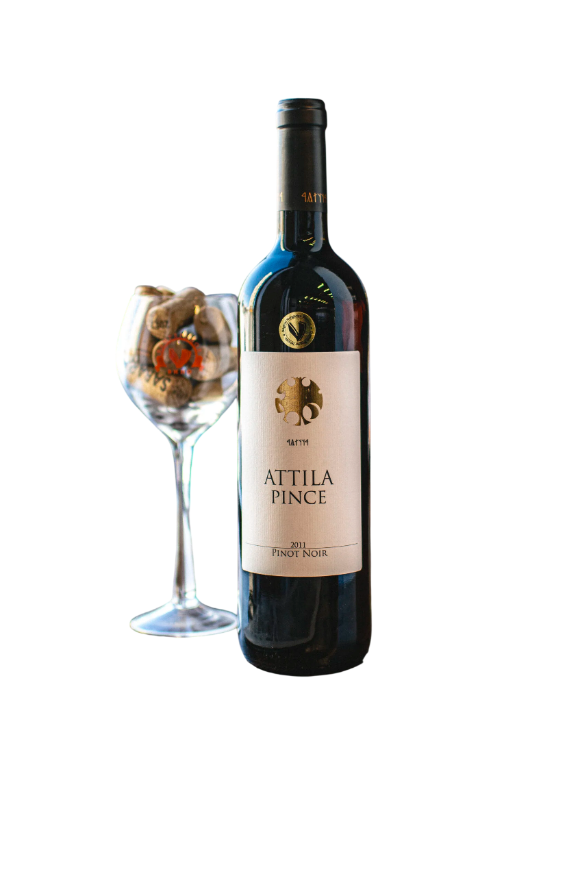 Аттила Пино Нуар красное сухое 0,75 л. 10% Вино сортовое выдержанное