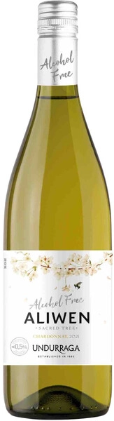 Ундуррага Аливен Шардоне белое полусладкое 0,75 л. Вино безалкогольное
