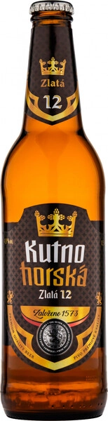 Кутно Гора Злата 12 0,5 л. бут. 4,9% Пиво светлое пастериз. фильтр.