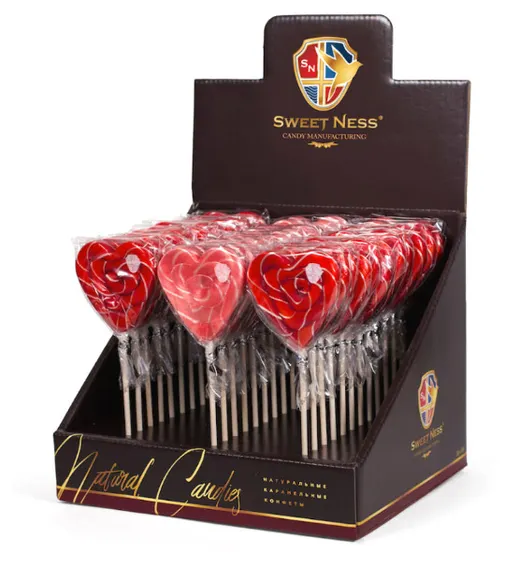 Карамель леденцовая Sweet Ness 30г диск/сердце