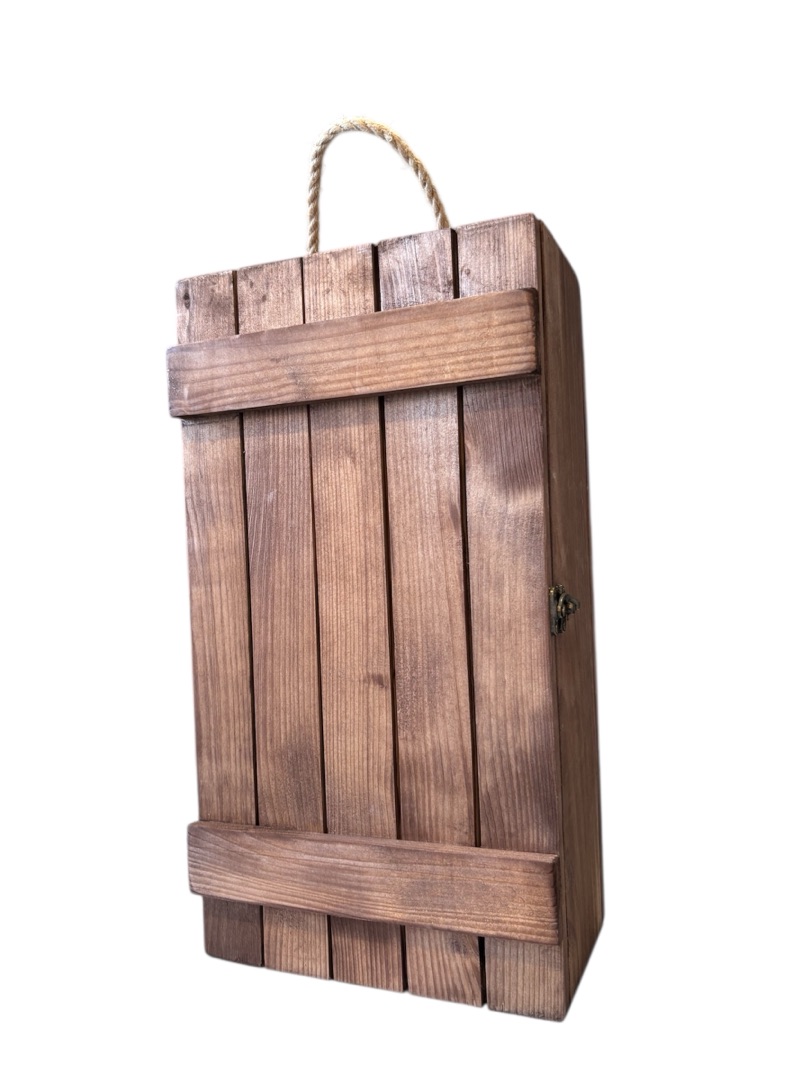 Ящик под 2 бутылки тонированный 38*11,5*20,5