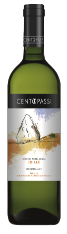 Чентопасси Рокке ди Пьетра Лонга- Грилло Сицилия ДОК белое сухое 0,75 л. 13% Вино ЗНМП